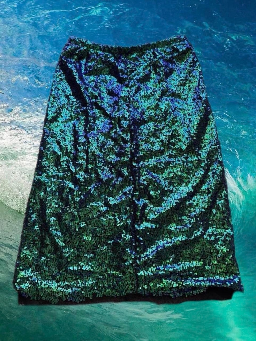 Mermaid core sequin multicolor skirt 🐉🫧🌎🌟